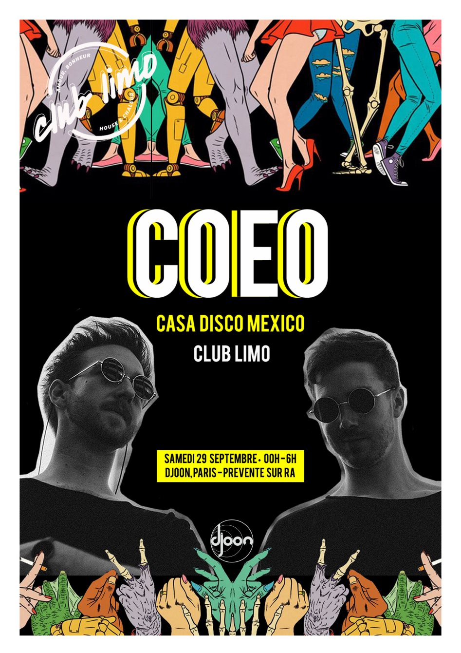 Club Limo Invite COEO & Casa Disco - Flyer back