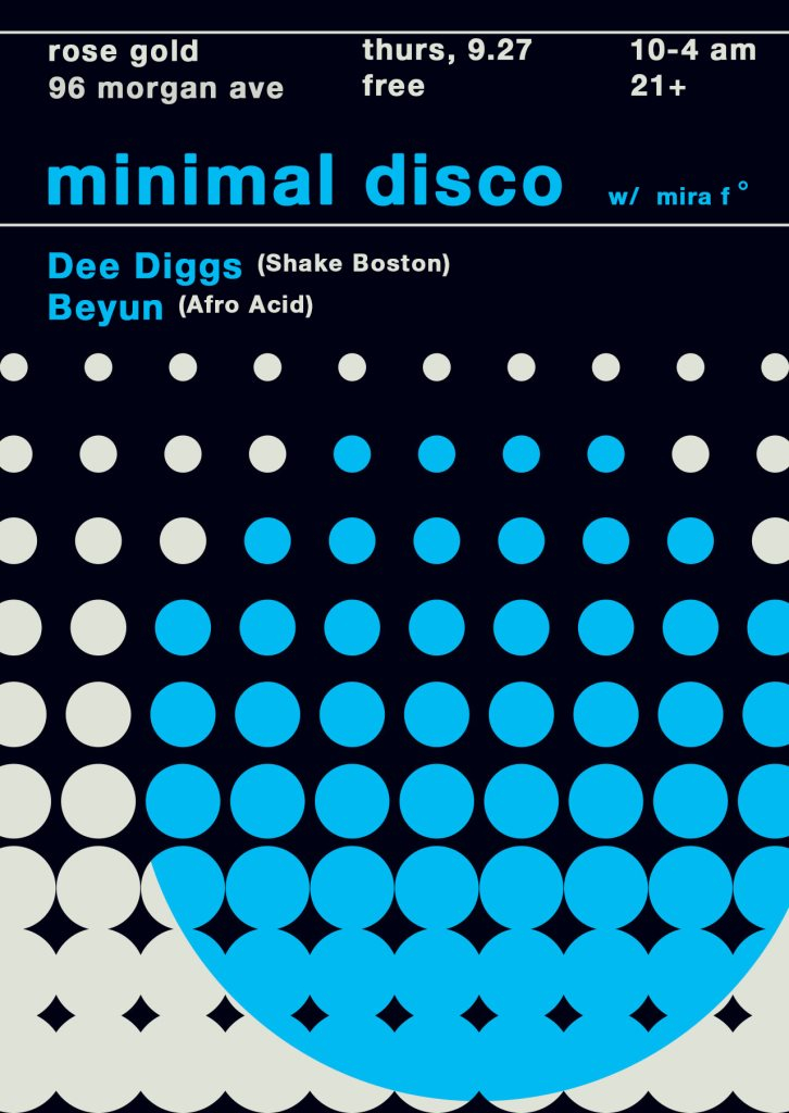Minimal Disco with Dee Diggs and Beyun - Flyer front