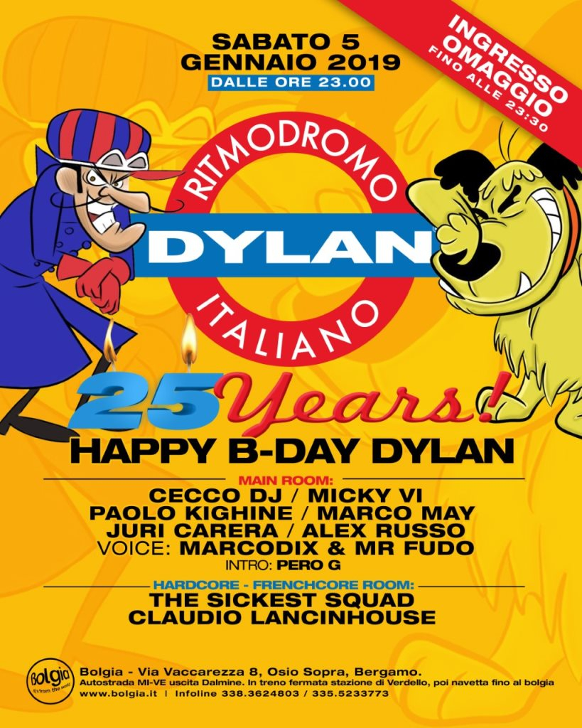 Happy B-Day Dylan 25 Years - Flyer front