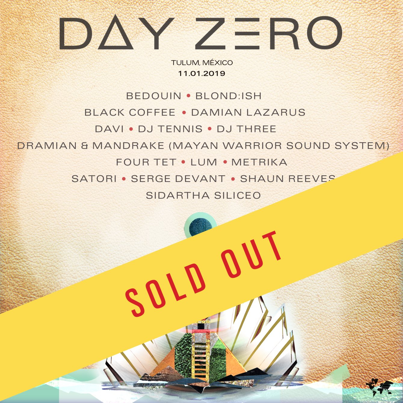 Day Zero Festival 2019 - Sold Out - Flyer front