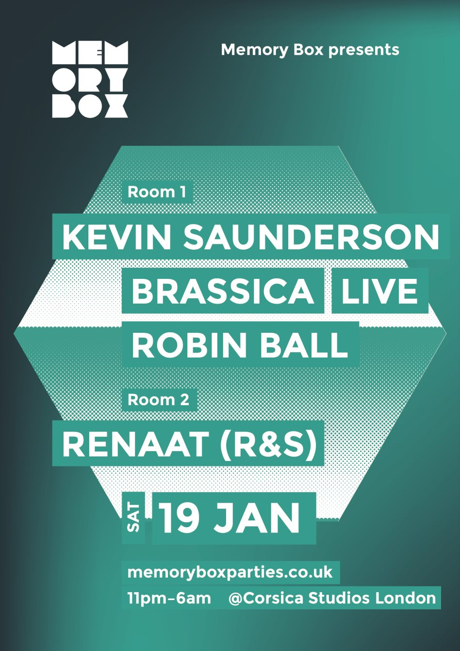 Memory Box: Kevin Saunderson & Renaat (R&S) - Flyer front