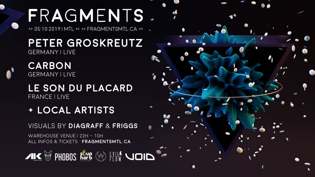Fragments 2.0 / Peter Groskreutz & Carbon & Lesonduplacard - Flyer front