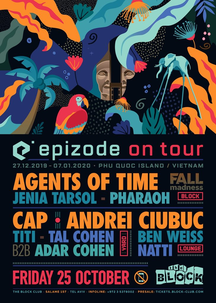 Epizode On Tour - Agents Of Time, Andrei Ciubuc, cap - Flyer front