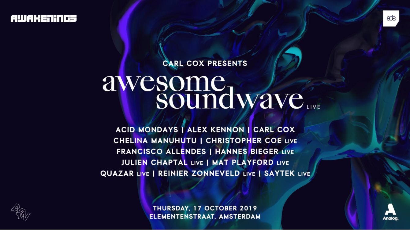 Carl Cox X Awesome Soundwave Live (Sold Out) - Flyer front