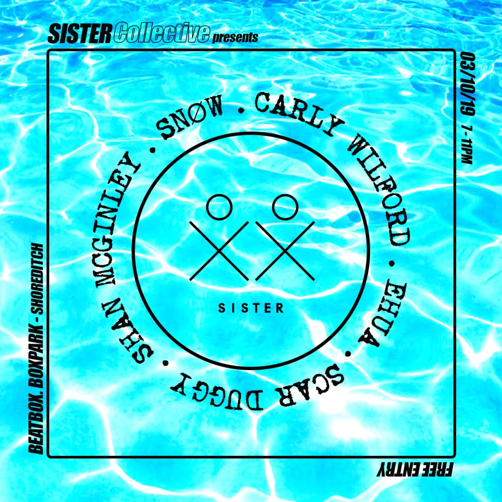 Sister Collective Takeover, Shoreditch - Flyer front