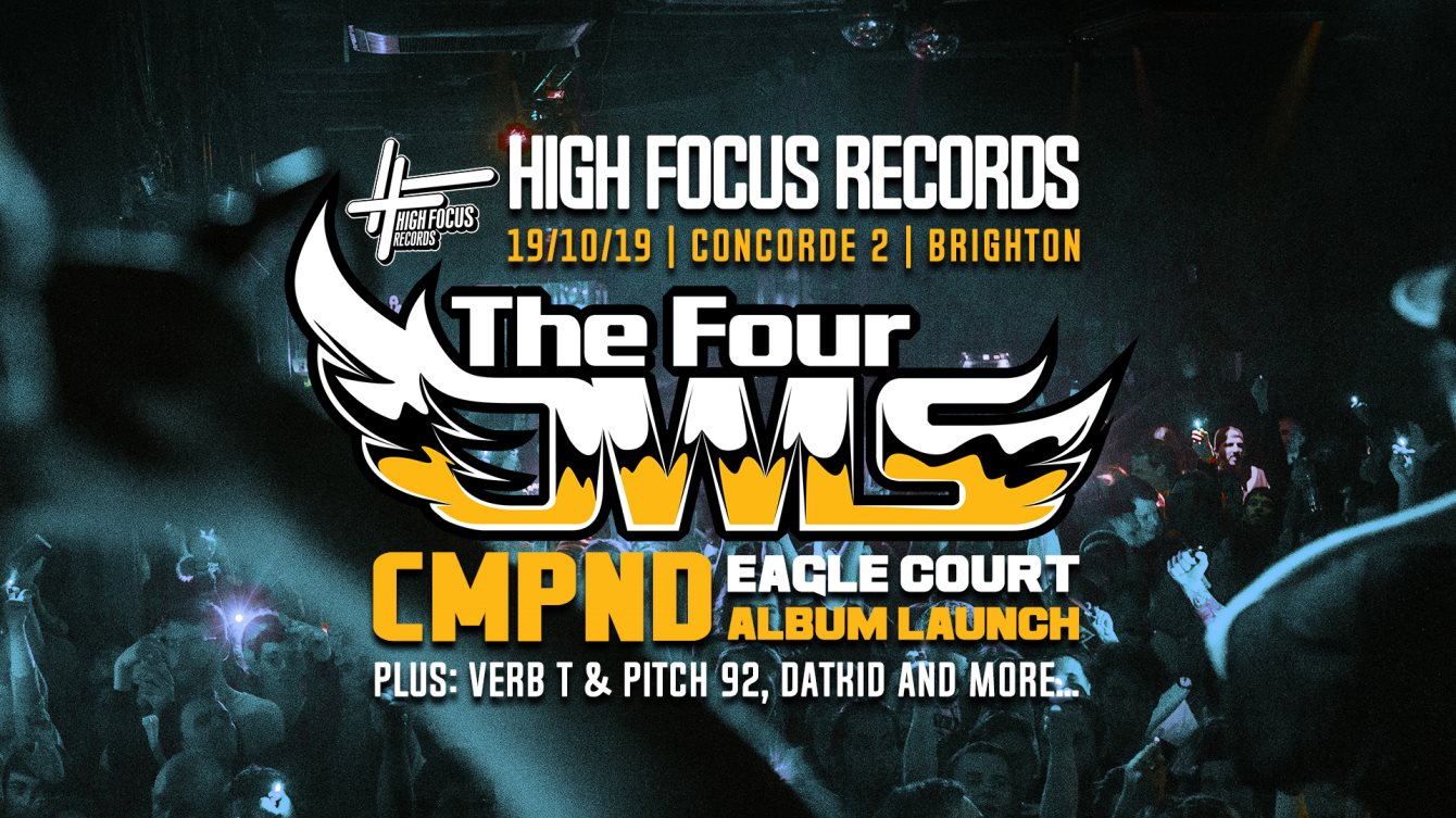 High Focus Records - Brighton - Flyer front