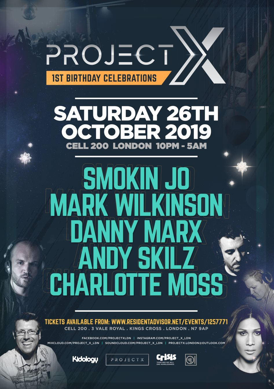 Project X 1st Birthday - Flyer front