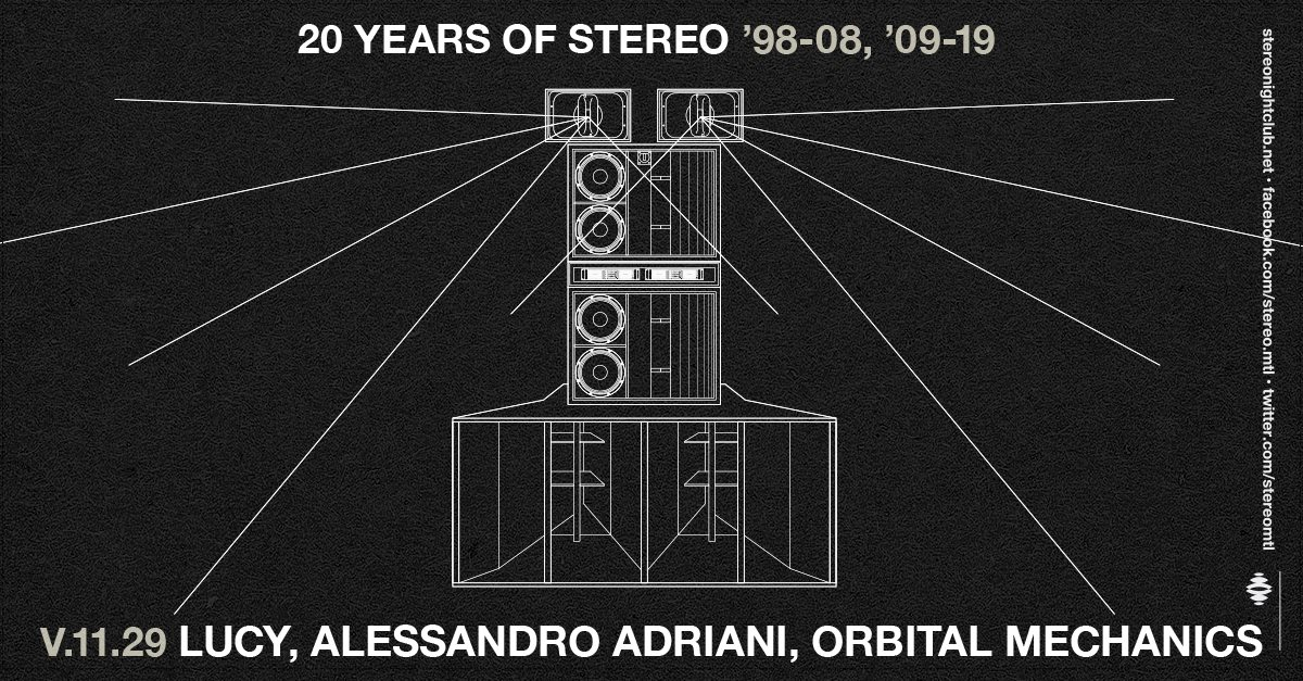 Stereo XX: 10 Years Stroboscopic Artefacts - Flyer front