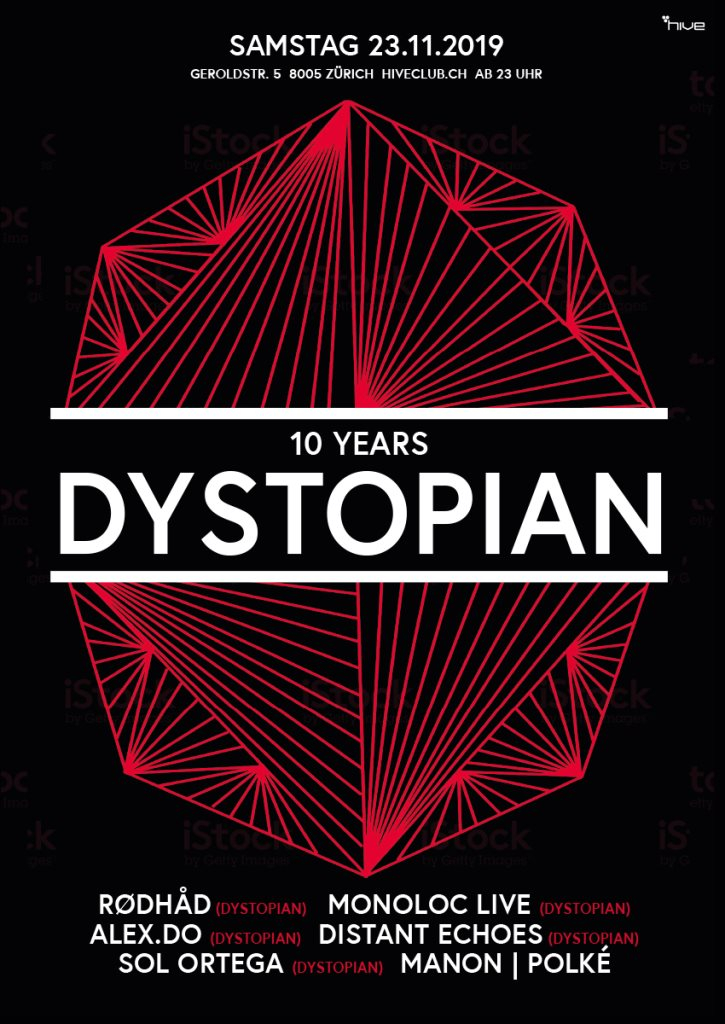 10 Years Dystopian - Flyer front