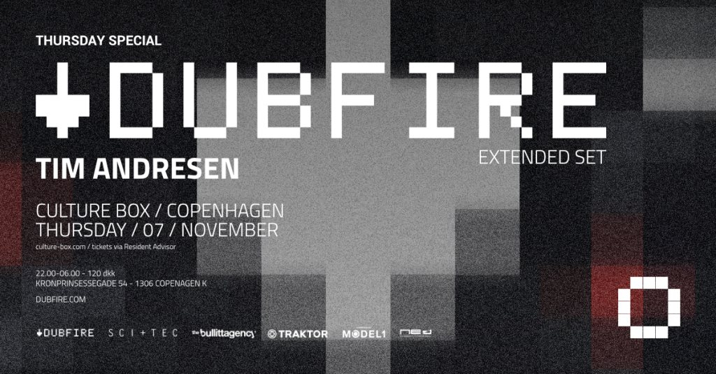 Thursday Special: Dubfire (Extended 6 Hour Set) / Support: Tim Andresen - Flyer front