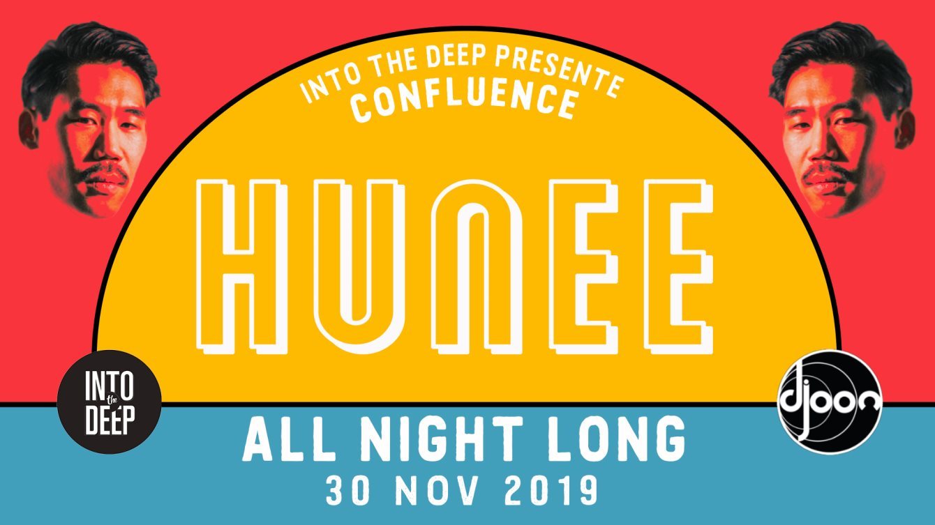 Into The Deep Prés Confluence with Hunee 'All Night Long - Flyer front