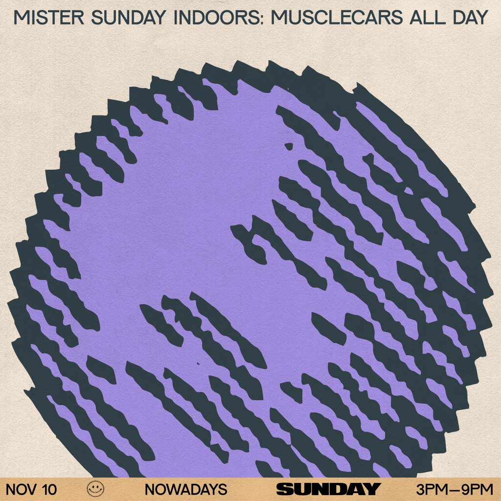 Mister Sunday Indoors: Musclecars All Day - Flyer back