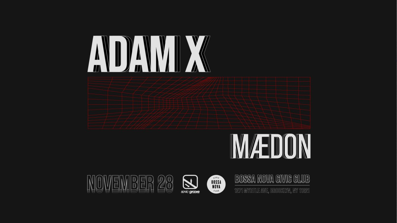Adam X & MAEDON - Flyer back