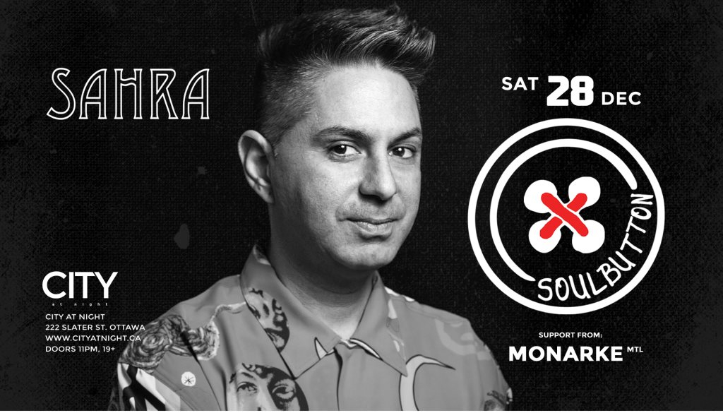 Soul Button At City At Night: Sahra at City At Night, Ottawa