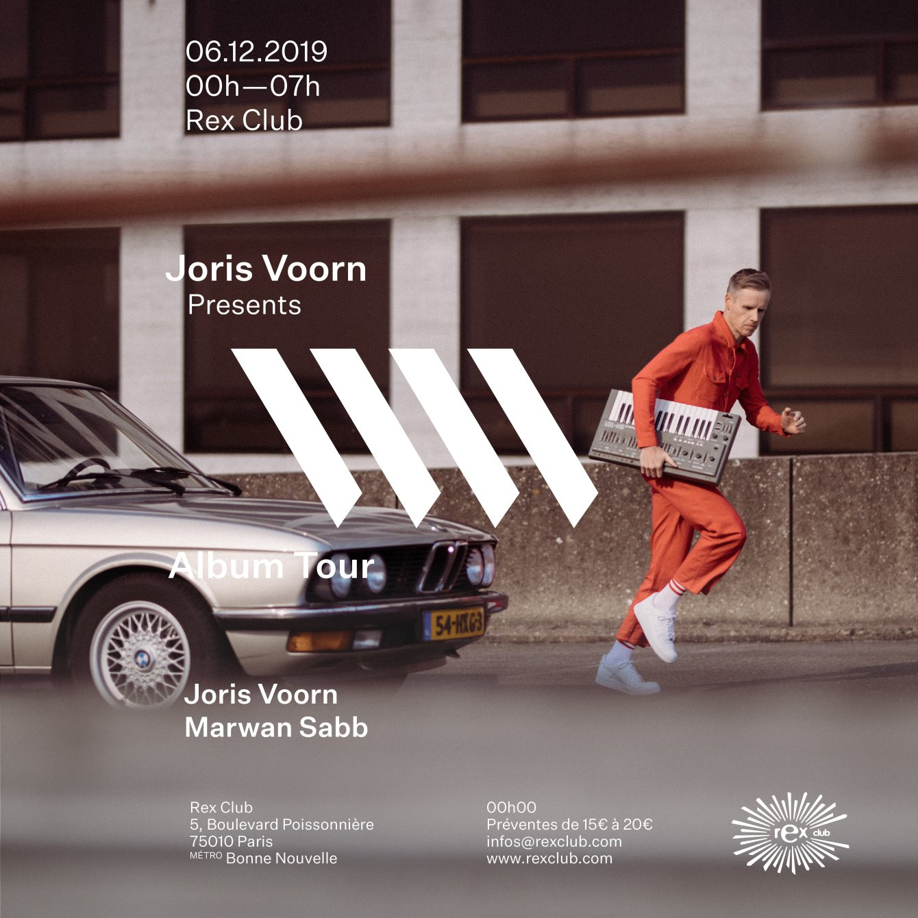 Rex Club presente Joris Voorn \\\\ Album Tour - Flyer front