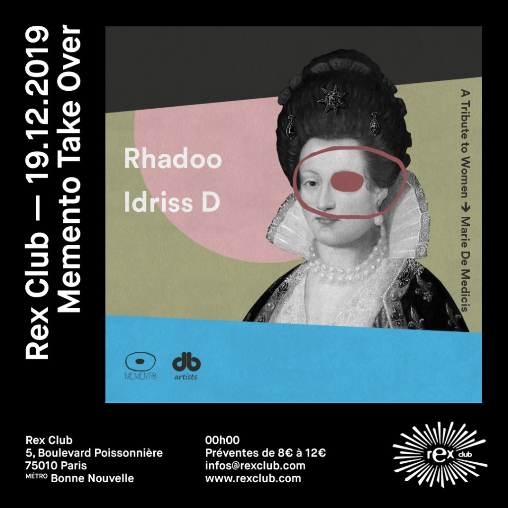 Memento Takes Over: Rhadoo & Idriss D - Flyer front