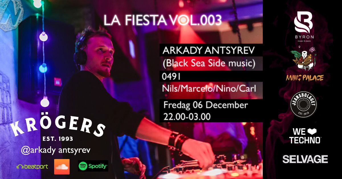 La Fiesta Vol.003 / Arkady Antsyrev (Black Sea Side Music) - Flyer front