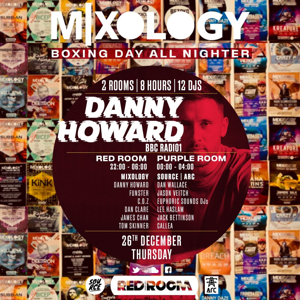 MIXOLOGY presents Danny Howard *Boxing Day Special* - Flyer front