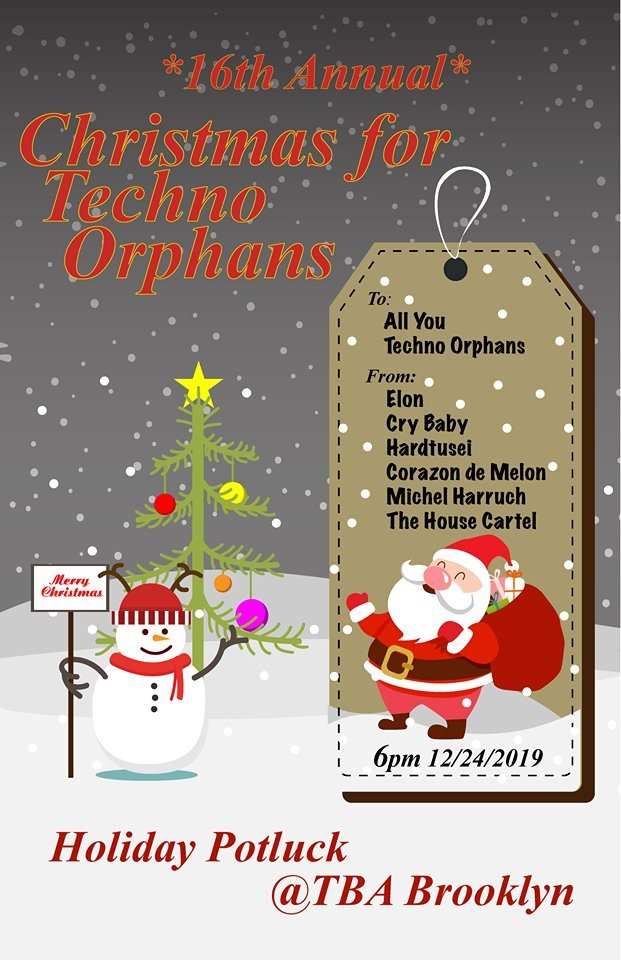 Christmas for Techno Orphans - Flyer front