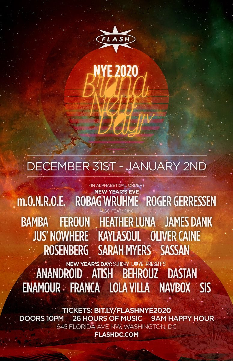 Brand New Day: Flash NYE 2020 - Flyer front