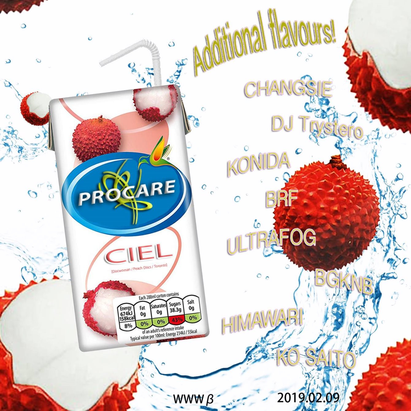 Procare feat. Ciel & Changsie - Flyer front