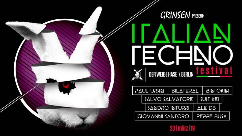 Italian Techno Festival - Flyer back