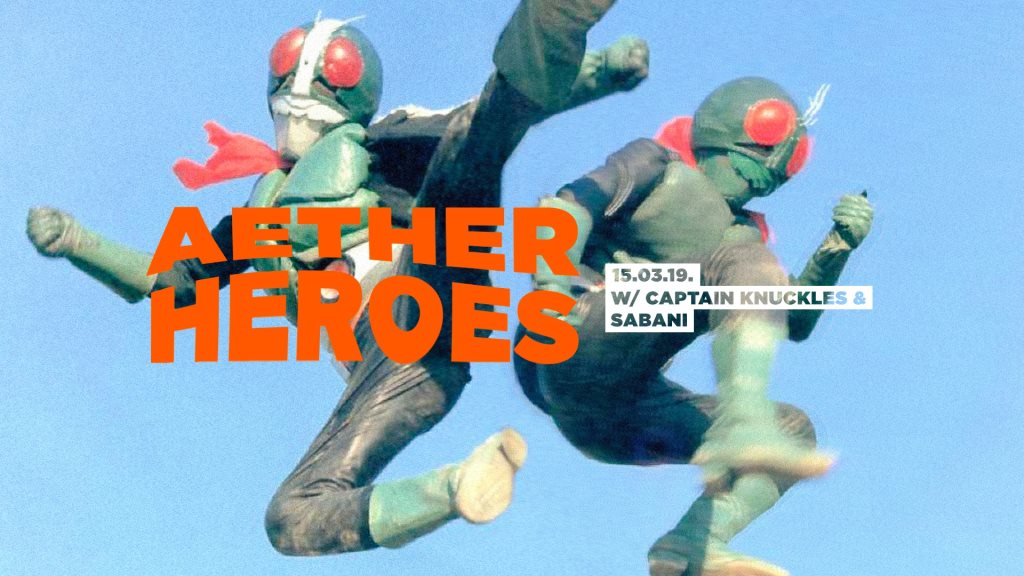 Aether Heroes with Captain Knuckles & Sabani - Flyer front