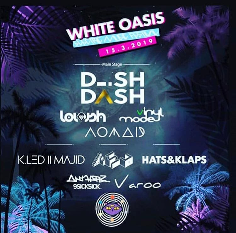 White Oasis - Flyer front