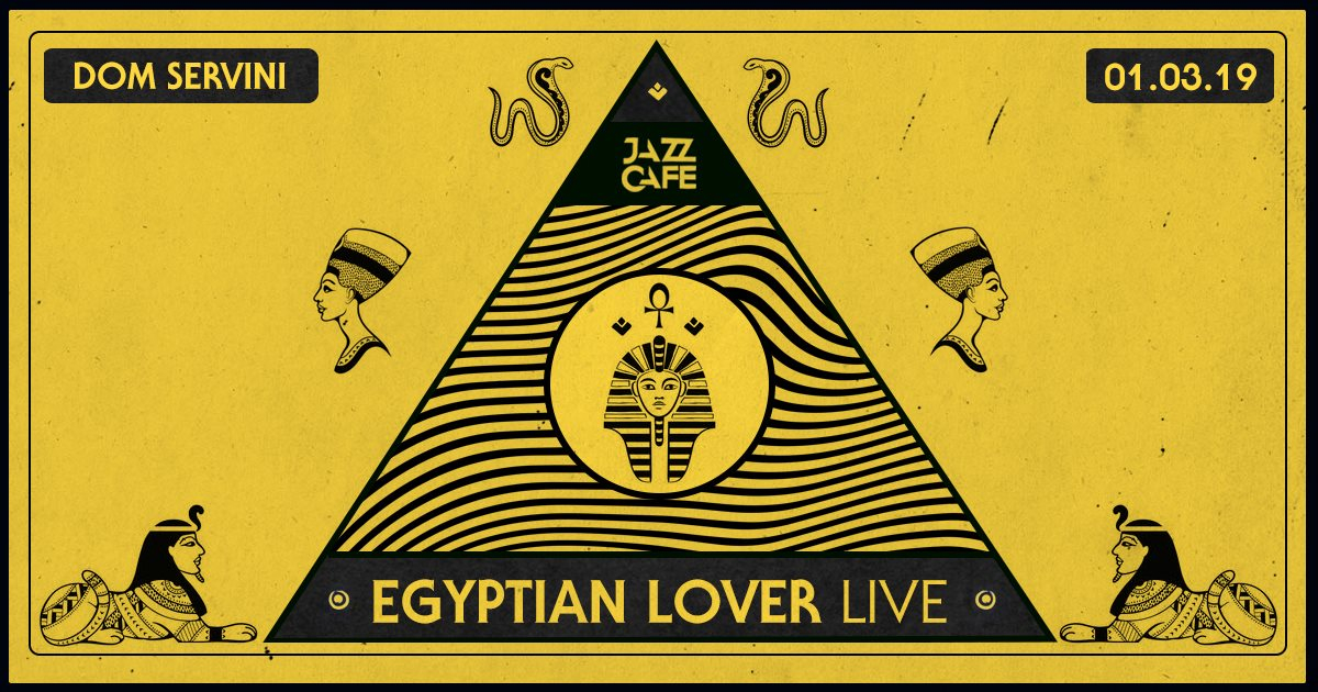 Egyptian Lover (Live) - Flyer front