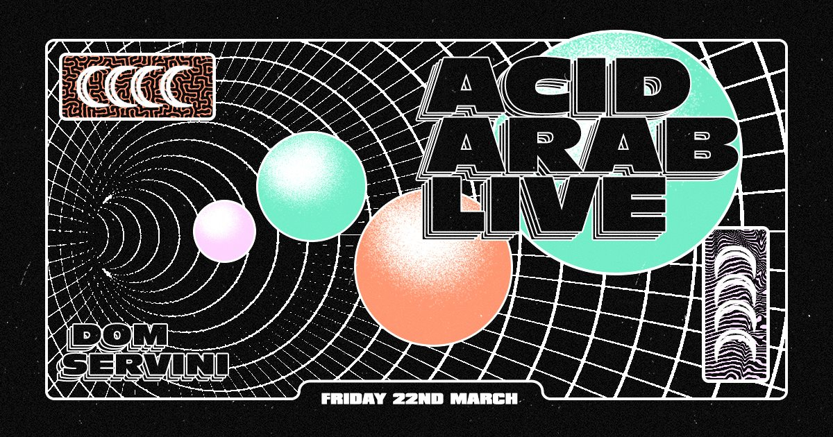 Acid Arab (Live) - Flyer front