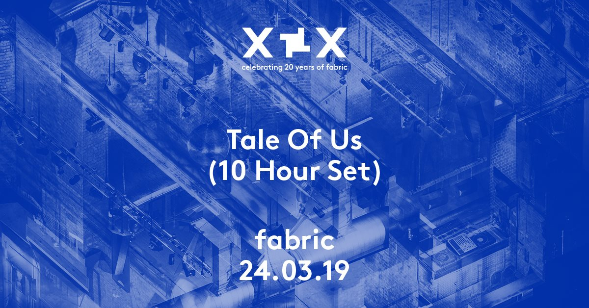 fabric XX: Tale Of Us (10 Hour Set) - Flyer front