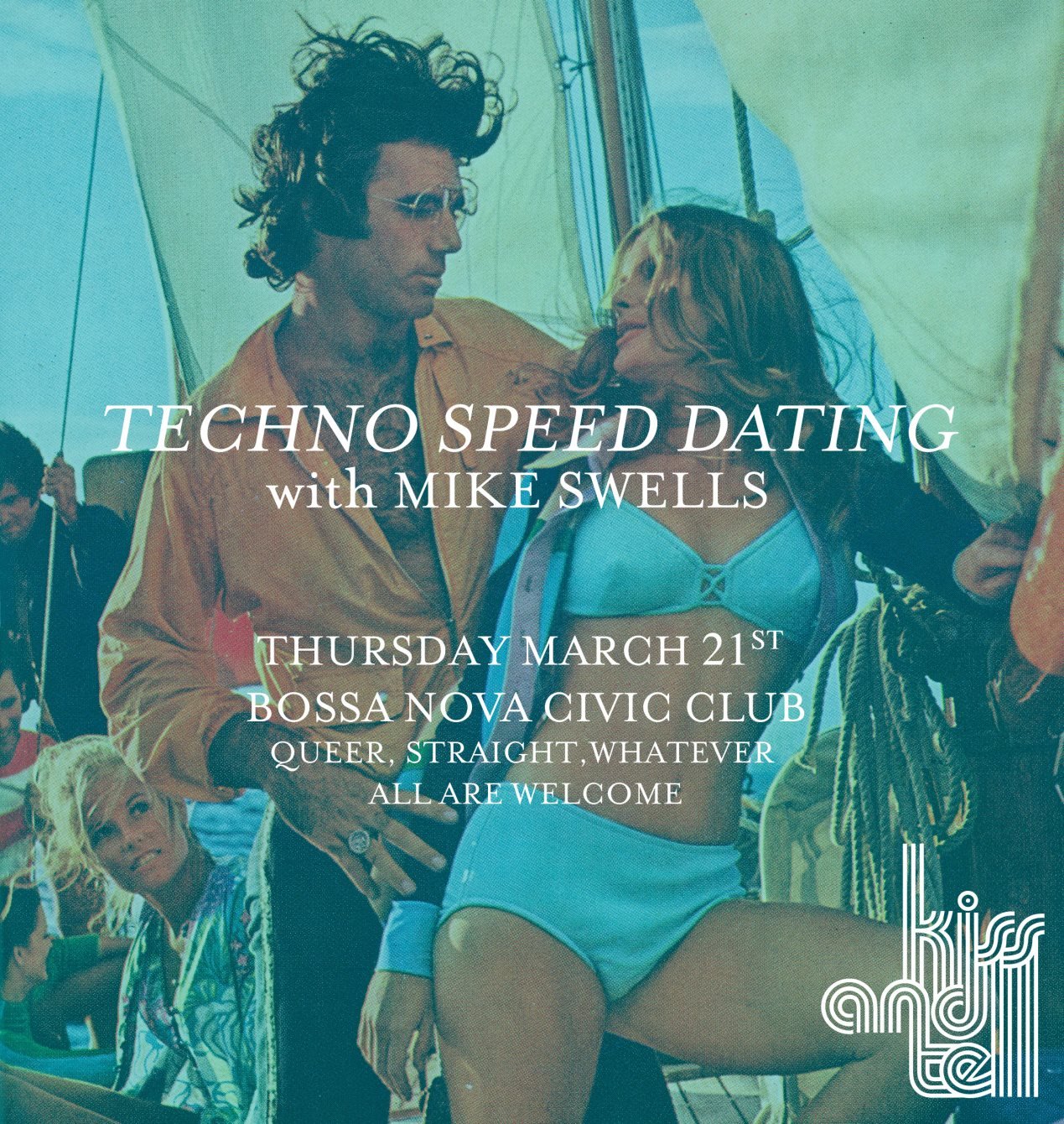 Kiss & Tell: Techno Speed Dating - Flyer back