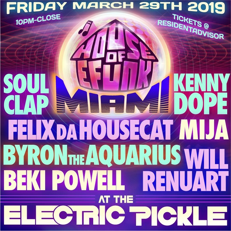 House of Efunk Miami 2019 - Flyer front