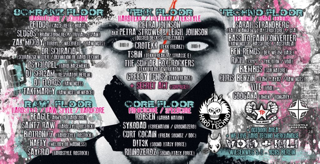 The Hardest Rave Of Your Life #5 // 5 Floors - Flyer back