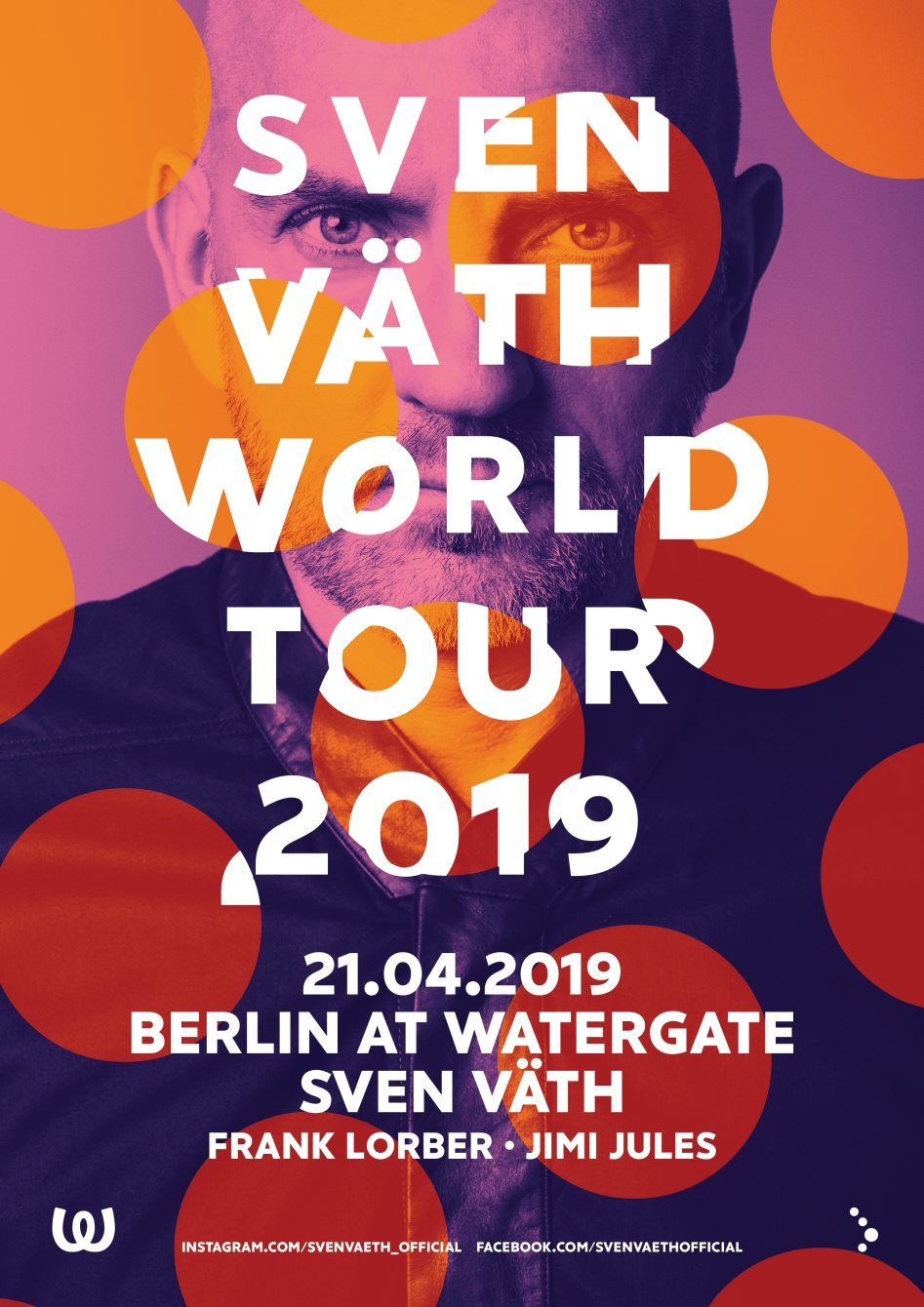 Sven Väth World Tour 2019 - Flyer front