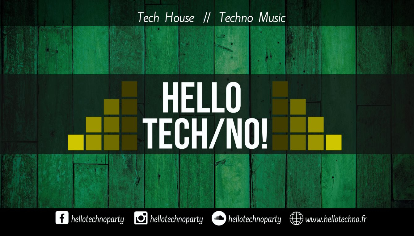 Hello Tech/No! - Catsinka x Bigstate x Trumble x Benjamin Barth x Gregory K x Sonia Haze - Flyer back