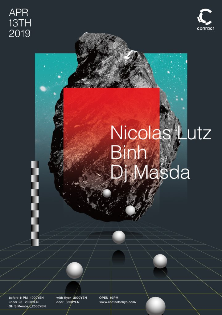 Nicolas Lutz, Binh & dj Masda - Flyer front