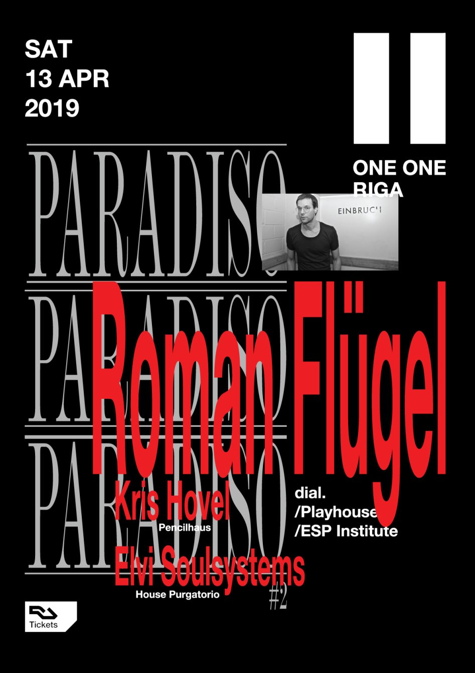 Paradiso: Roman Flügel - Flyer back