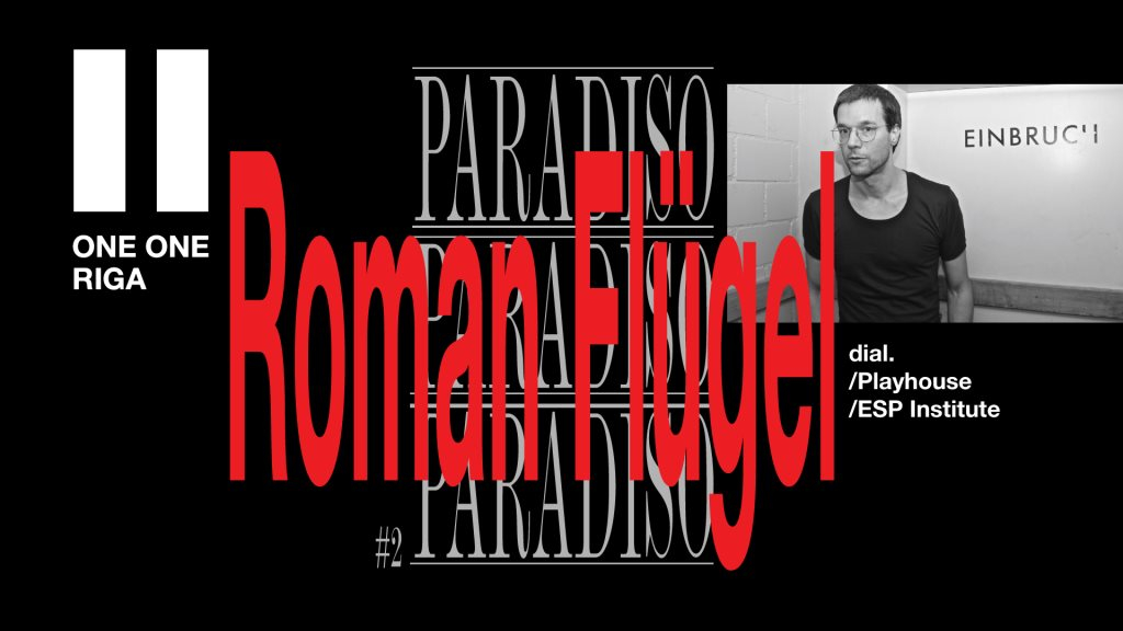 Paradiso: Roman Flügel - Flyer front