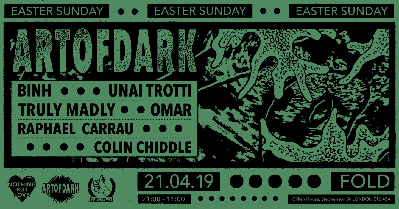 Art of Dark - Easter Sunday - Flyer front