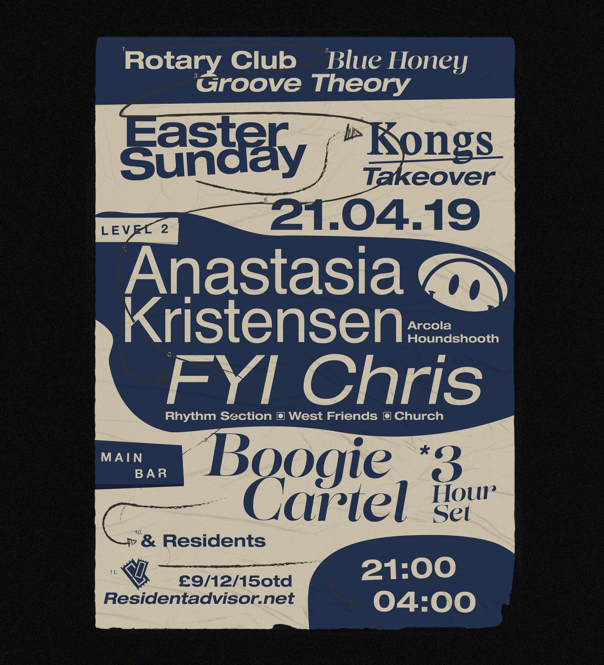 Easter Bank Holiday – Kongs Takeover - Flyer front