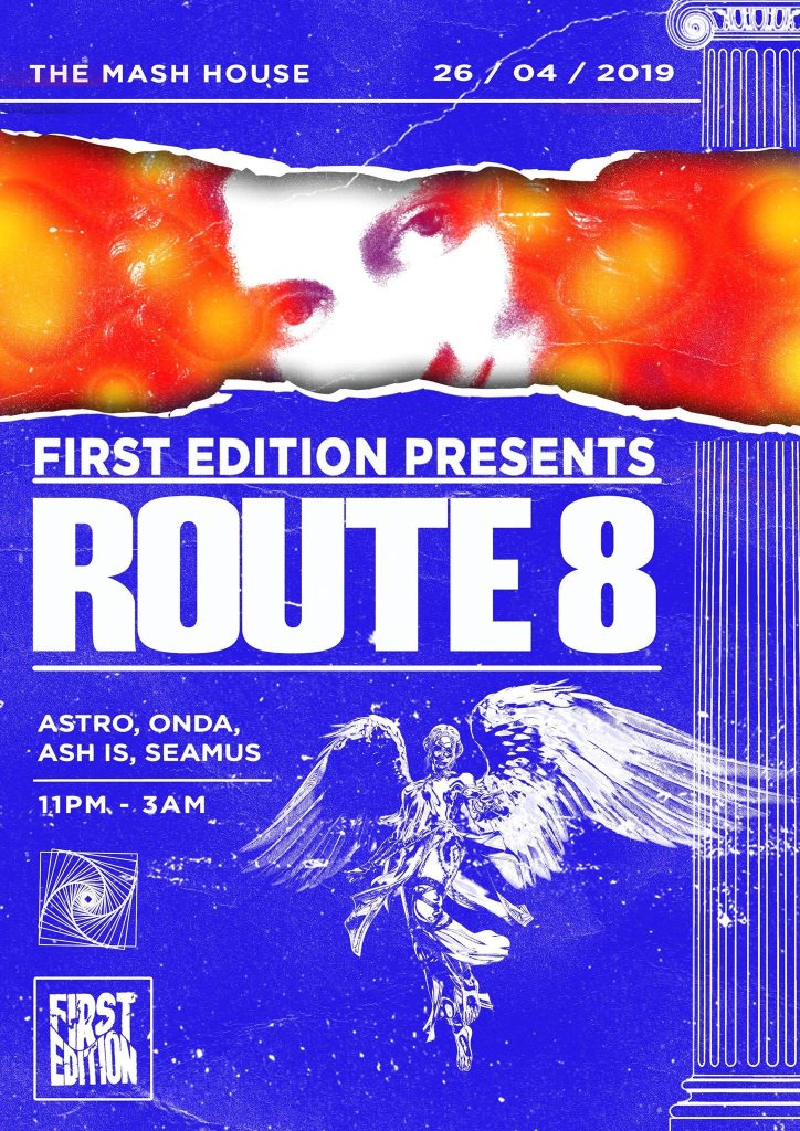 First Edition · Route 8 (Lobster Theremin) - Flyer front