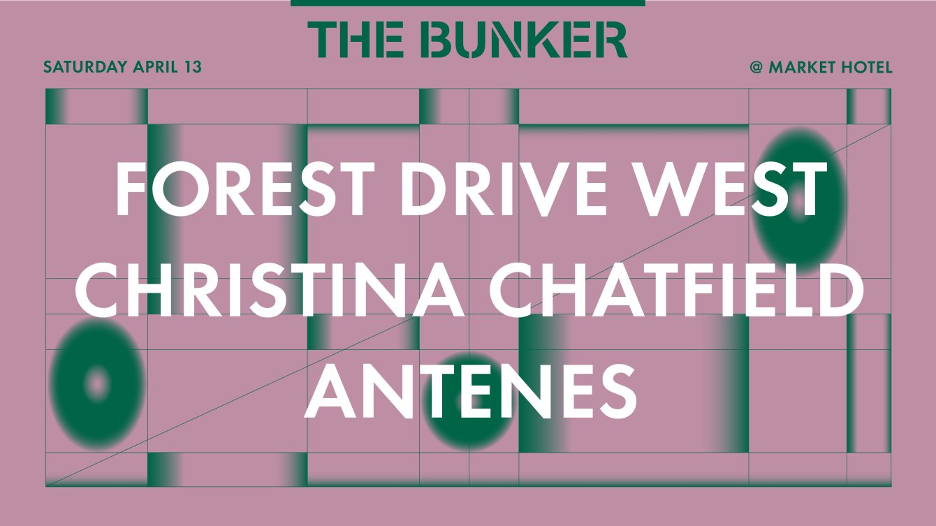The Bunker with Forest Drive West, Christina Chatfield, Antenes - Flyer front