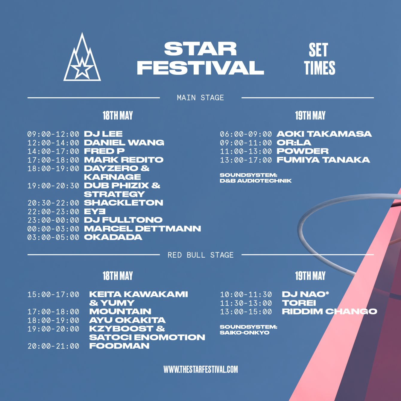 The Star Festival 2019 - Flyer back