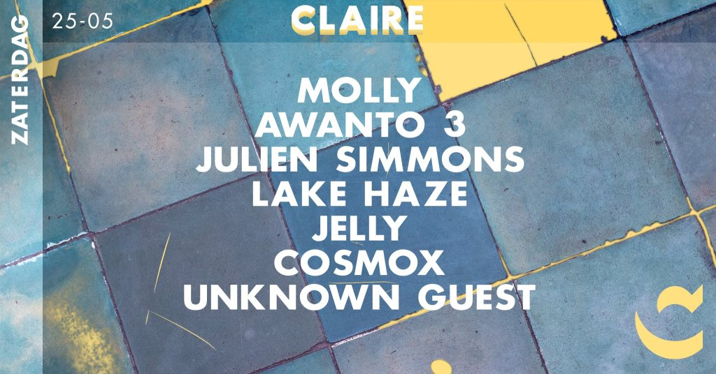 Claire: Molly / Awanto3 / Julien Simmons - Flyer front