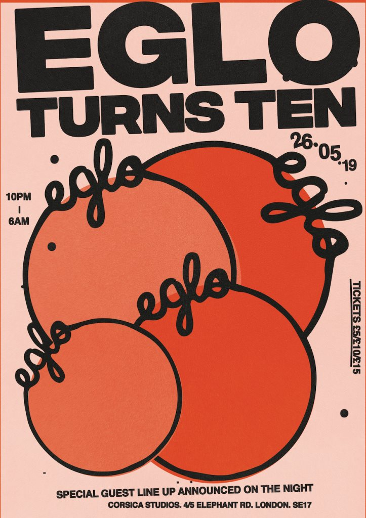 10 Years Of Eglo Records - Bank Holiday Special - Flyer front