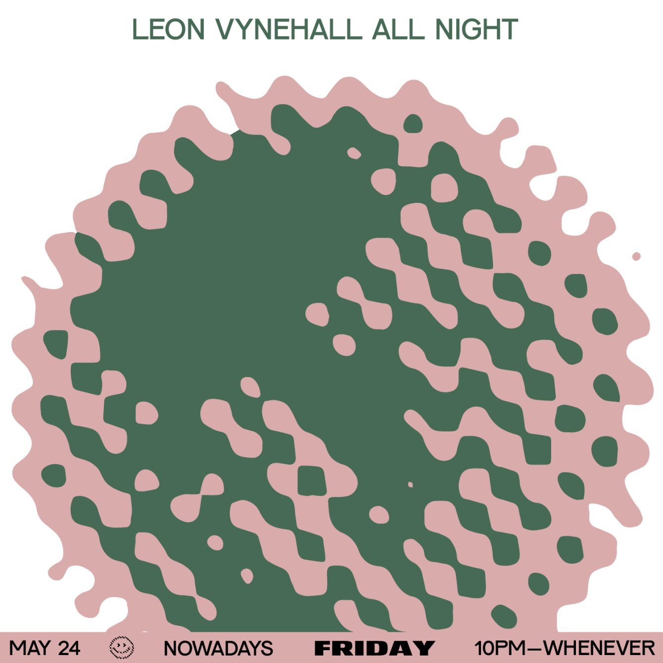Friday: Leon Vynehall All Night - Flyer back