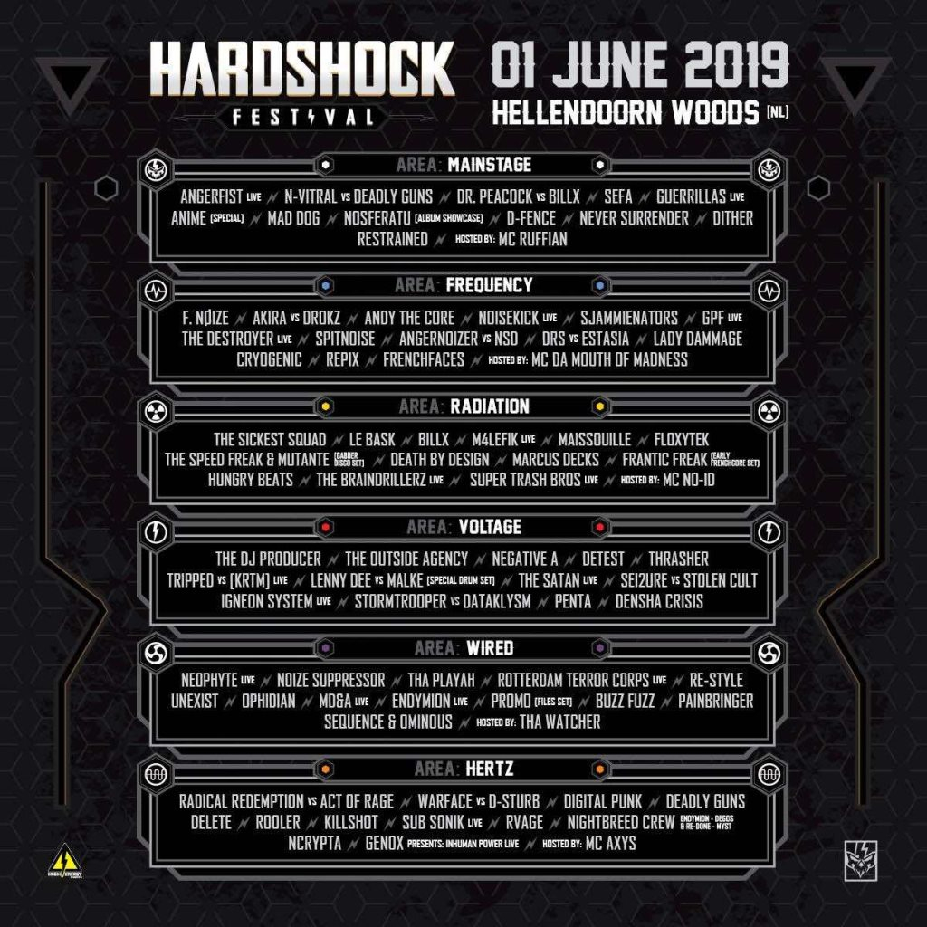 Bus-Tour zur Hardshock Festival 2019 ab Frankfurt - Flyer front