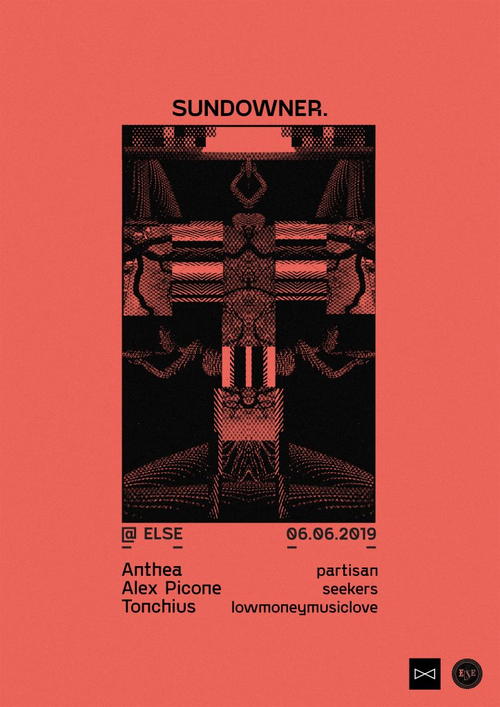 Sundowner. with Anthea, Alex Picone & Tonchius - Flyer front