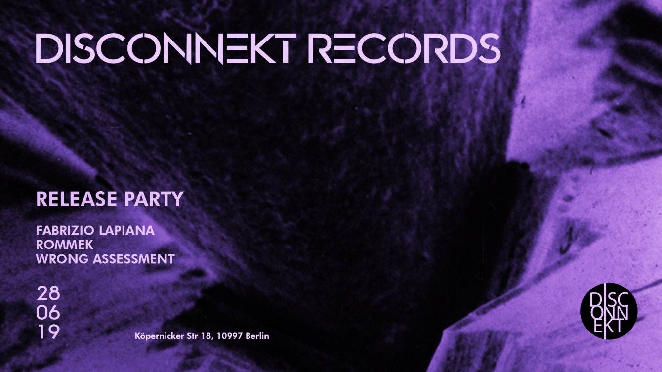 Disconnekt Records Release Party - Flyer front